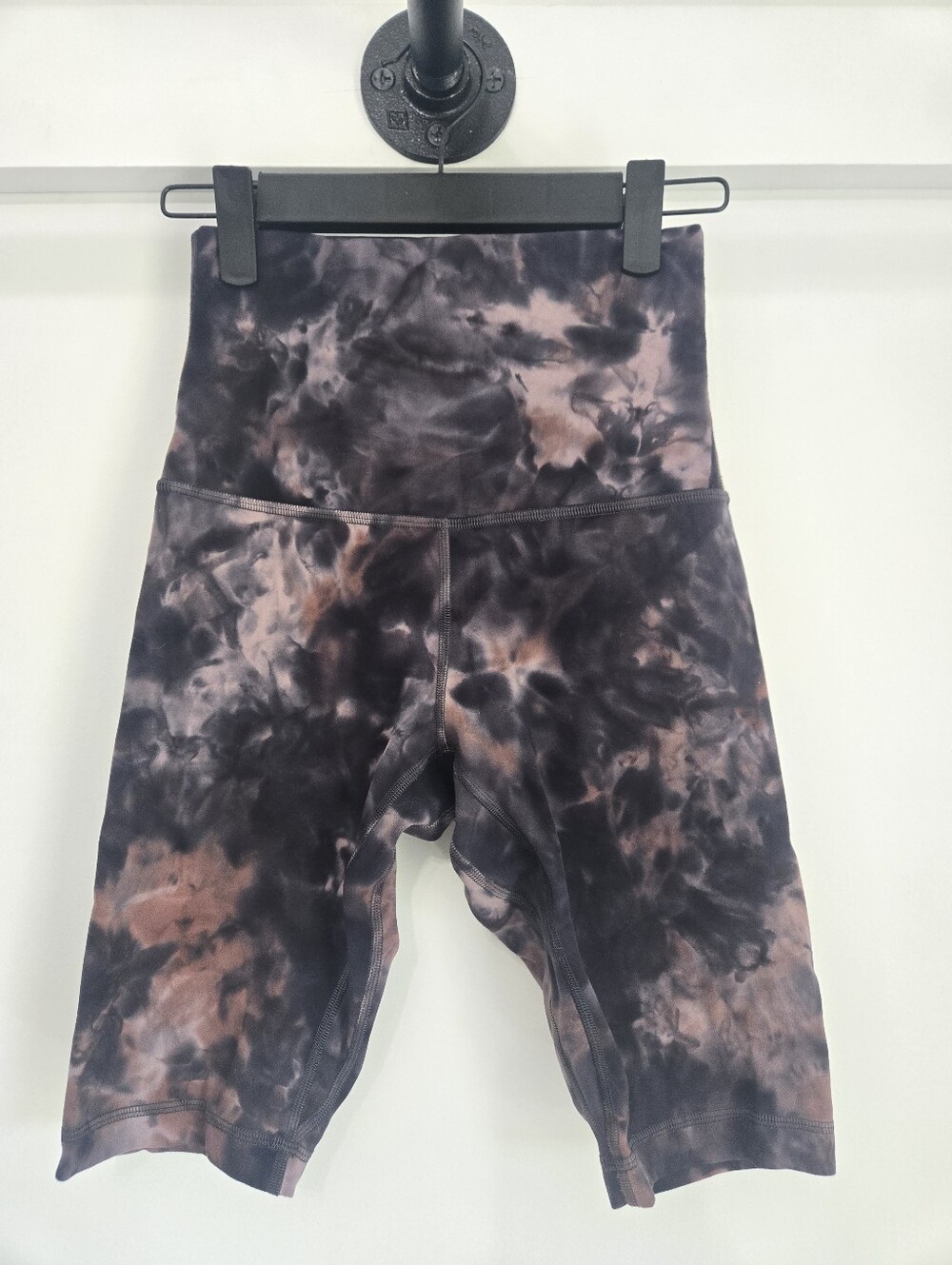 Lululemon Align Super High Rise Short 10" Diamond Dye Graphite Grey Pink Size 4